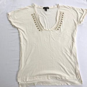 J. Crew embellished tee